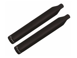 High-quality black motorcycle handlebar grips for Revelry Motorcycles.