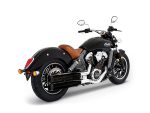 Black Indian Scout motorcycle with leather seat, enhance your riding experience in Australia.