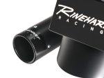 High-performance Revelry Motorcycles exhaust system for racing and street bikes.