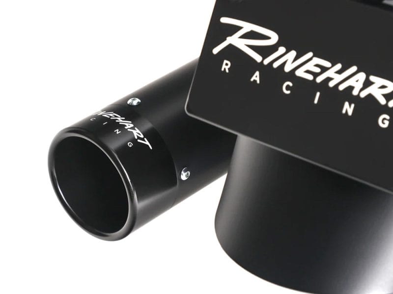 High-performance Revelry Motorcycles exhaust system for racing and street bikes.