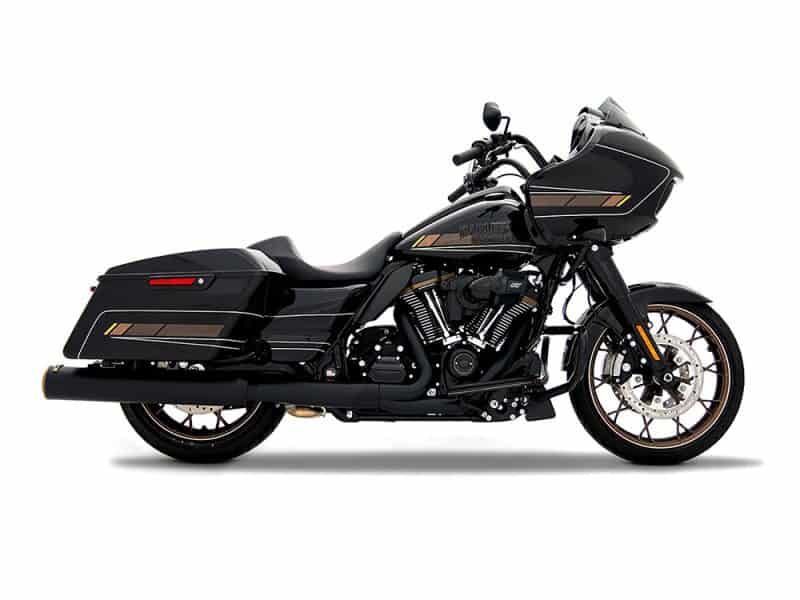 4-1/2in. HP45XL Slip-On Mufflers - Black with Bronze End Caps. Fits Touring 2017up. Harley Davidson touring customised motorcycle for sale in Australia.