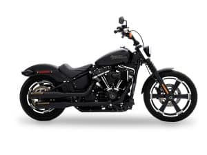 Harley-Davidson motorcycle in black, perfect for motorcycle enthusiasts and Harley fans.