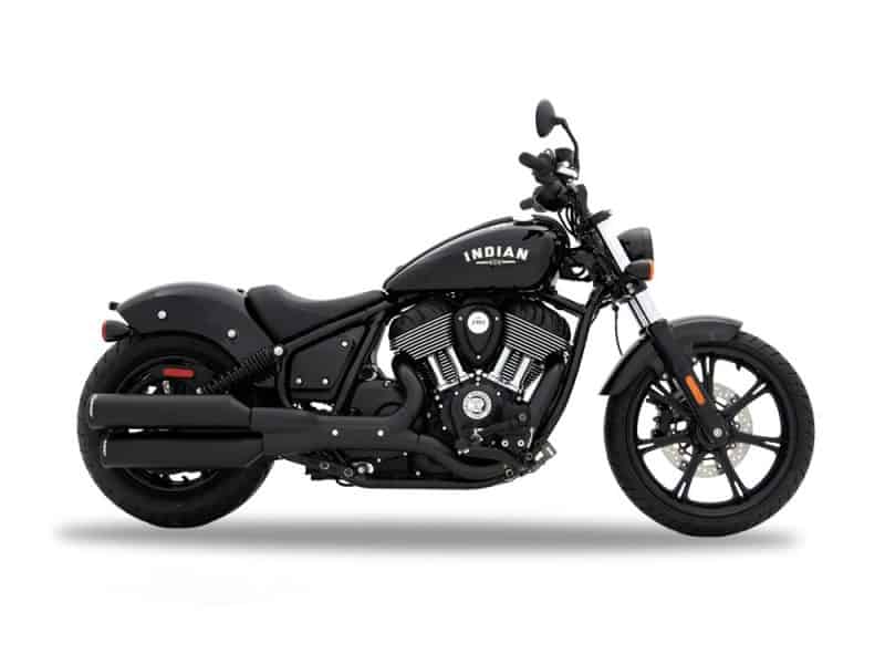 Black Indian Scout motorcycle for sale at Revelry Cycles in Australia.