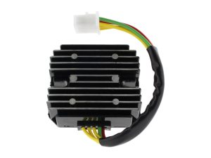 Alternator regulator for motorcycle electrical systems, compatible with Revelry Motorcycles.