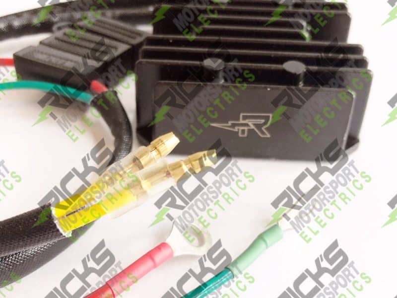 2. High-performance motorcycle electronic component with colour-coded wiring for Revelry Motorcycles.