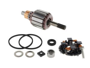 High-quality motorcycle armature rebuild kit with bearings and seals for engine performance.