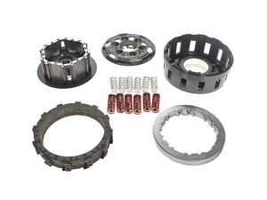 Precision motorcycle clutch parts kit for Revelry Motorcycles performance upgrades.
