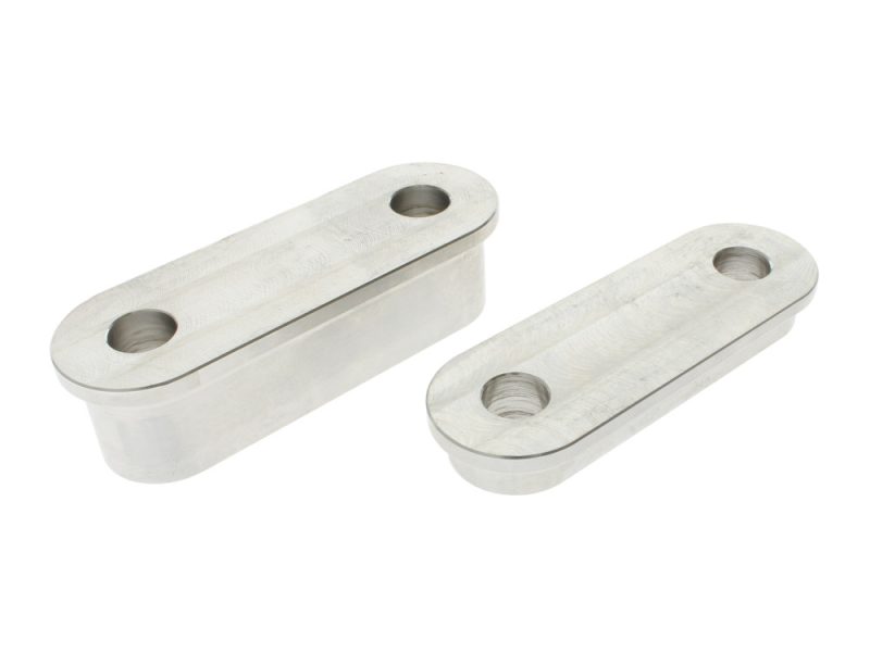 Offset Fender Spacers. Fits Fender # RWD-50140. Aluminium motorcycle engine mounts for Revelry Motorcycles in Australia.