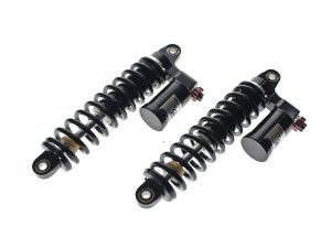 High-performance motorcycle shock absorbers for Revelry Motorcycles Australia.