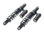 Heavy-duty motorcycle shock absorbers for enhanced ride comfort and performance. Suitable for custom bikes and motorcycle enthusiasts.