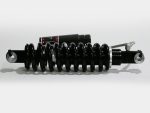 High-performance motorcycle shock absorber for Revelry Motorcycles, Australian motorcycle accessories, suspension upgrade.