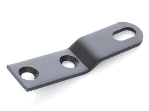 Black motorcycle chassis mount bracket for Revelry Motorcycles Australia.