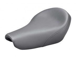 Comfortable grey motorcycle seat for Revelry Motorcycles, stylish and durable riding accessory.