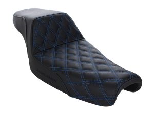 High-quality motorcycle seat with custom quilting for bikers, ideal for Revelry Motorcycles Australia.