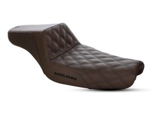 Rider saddle seat for motorcycles, premium leather, comfortable, stylish accessory for motorcyclists.