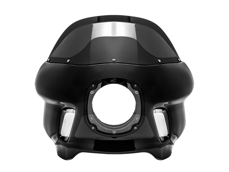 S-RT Mini Fairing - Gloss Black. Fits Softail Street Bob 2018up