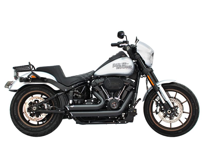 Harley Davidson motorcycle, black and white cruiser bike with chrome details for Sale.