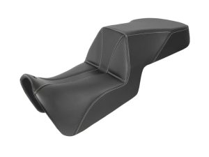 High-quality black motorcycle seat for cruisers and custom bikes. Durable, comfortable, and stylish for Australian riders.