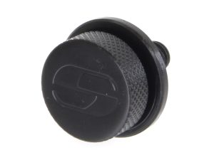 Rubber motorcycle fuel tank cap for Revelry Motorcycles.