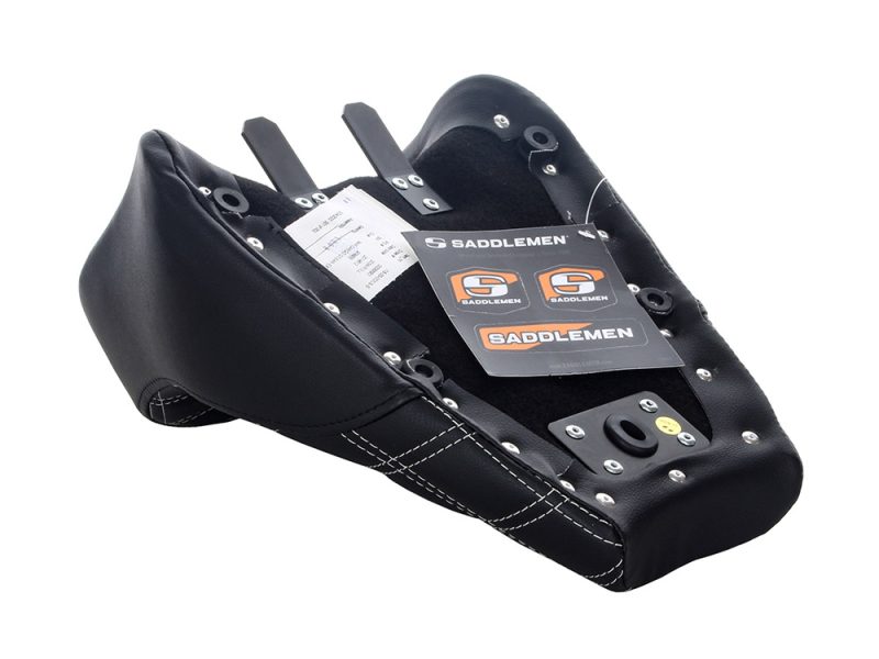 Aluminium motorcycle seat cowl for enhanced riding style and comfort.