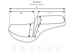 Reflects the technical specifications of motorcycle seats sold by Revelry Motorcycles.