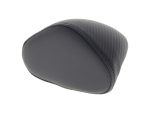 High-quality black motorcycle seat cushion with textured surface for comfort and style.