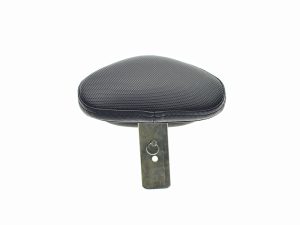 Black motorcycle seat replacement for Revelry Motorcycles, durable and comfortable.