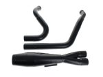 High-performance motorcycle exhaust system pipes for Revelry Motorcycles.