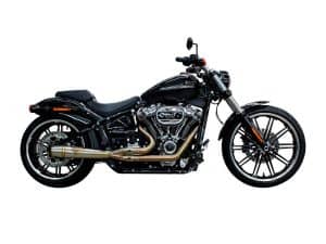 Vladimir Harbour Harley Davidson motorcycle - black with chrome accents, powerful cruiser bike.