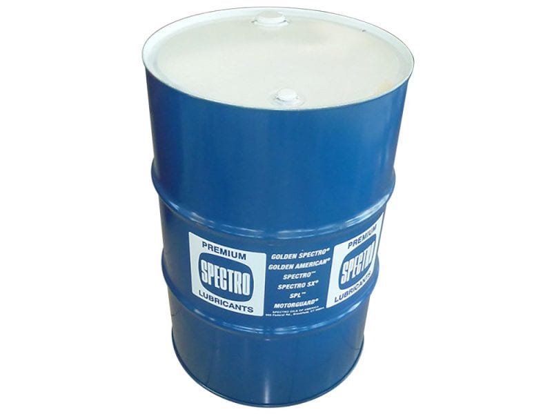 Heavy Duty Engine Oil. 20w50 High-quality Spectro motorcycle lubricant in a blue drum, ideal for optimal engine protection.