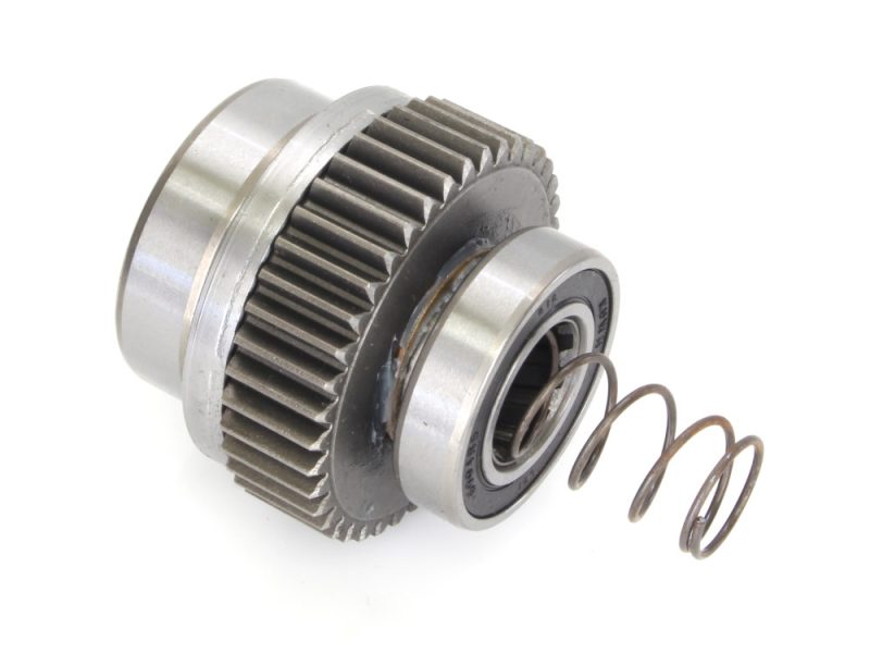 High-performance motorcycle gear component with gear teeth and spring for Revelry Motorcycles.