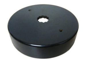 High-quality motorcycle component, black round part for motorcycle maintenance and upgrades.