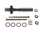 Precision motorcycle parts kit with bolts, washers, and springs for Revelry Motorcycles.