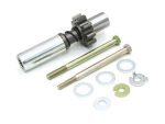 High-performance motorcycle front axle and hardware set for Revelry Motorcycles.