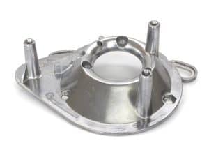 Aluminium motorcycle part for Revelry Motorcycles, aged for durability and performance.