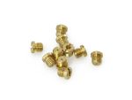 Gold motorcycle brake caliper bolts for Revelry Motorcycles Australia.
