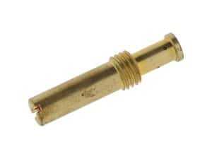 Antique motorcycle engine part, brass component for vintage motorcycle restoration.