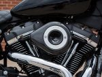 High-performance motorcycle engine with chrome details, ideal for motorcycle enthusiasts and custom bike builds.