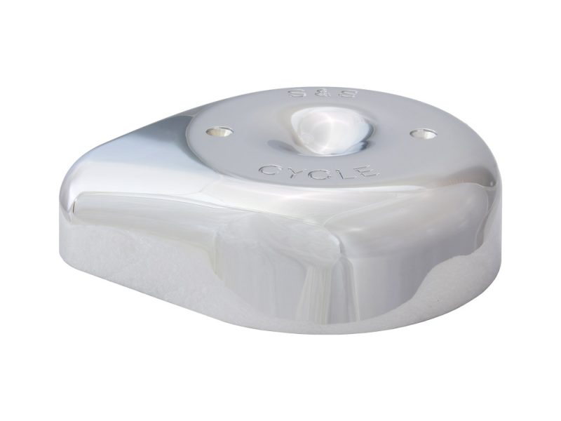 Polished chrome motorcycle fuel cap, Revelry Motorcycles Australia.