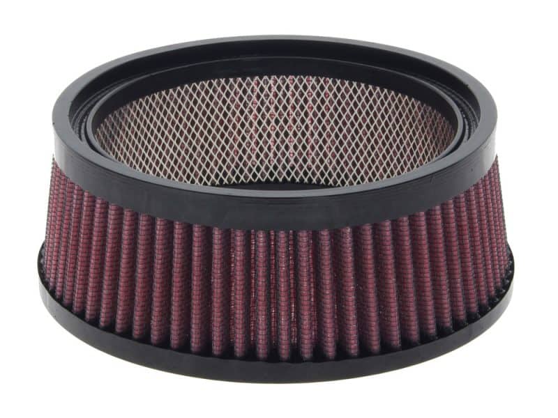High performance motorcycle air filter for Revelry Motorcycles, enhances airflow and engine efficiency.