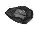 Lightweight motorcycle tank bag with transparent top for easy device access.