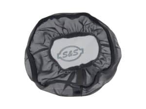 Lightweight motorcycle helmet storage bag with S&S logo, made for Revelry Motorcycles enthusiasts.