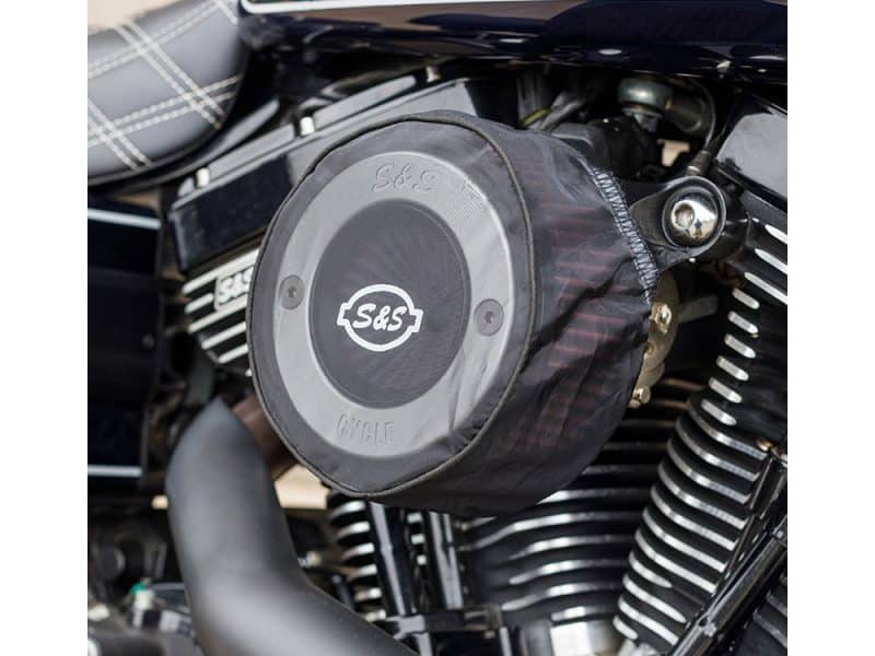 High-performance S&S motorcycle air cleaner, essential for Harley-Davidson custom bikes.