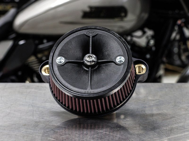 High-performance motorcycle air filter for Revelry Motorcycles Australia, enhanced airflow and engine performance.