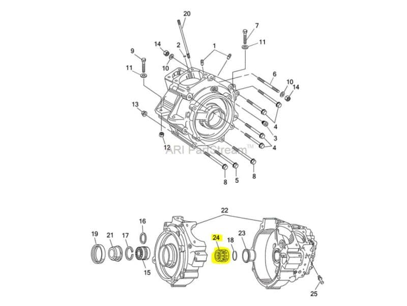 Revelry Motorcycles engine diagram parts assembly.