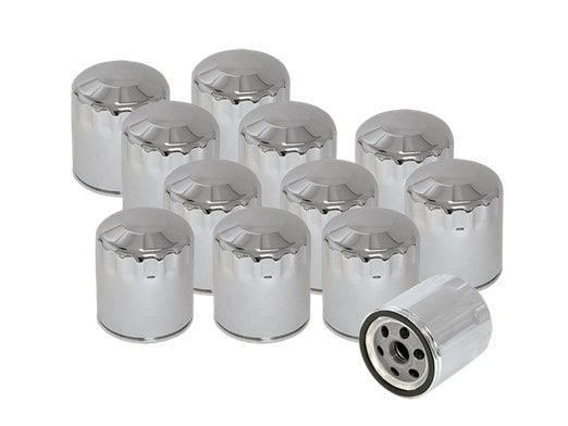 Oil Filters - Chrome. Fits Softail 1984-1999 Aluminium motorcycle valve caps set, durable and stylish for revving up your bike.