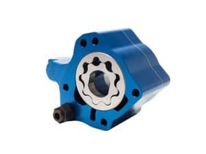 Lightweight motorcycle engine part in blue colour, designed for enhanced performance.