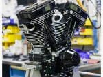 High-performance motorcycle engine for custom Harley Davidson bikes at Revelry Motorcycles, Sydney.