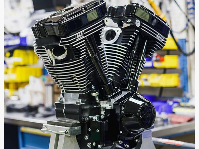 High-performance motorcycle engine for custom Harley Davidson bikes at Revelry Motorcycles, Sydney.