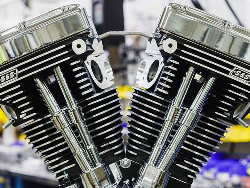 High-performance motorcycle engine part with chrome finish for Revelry Motorcycles AU.